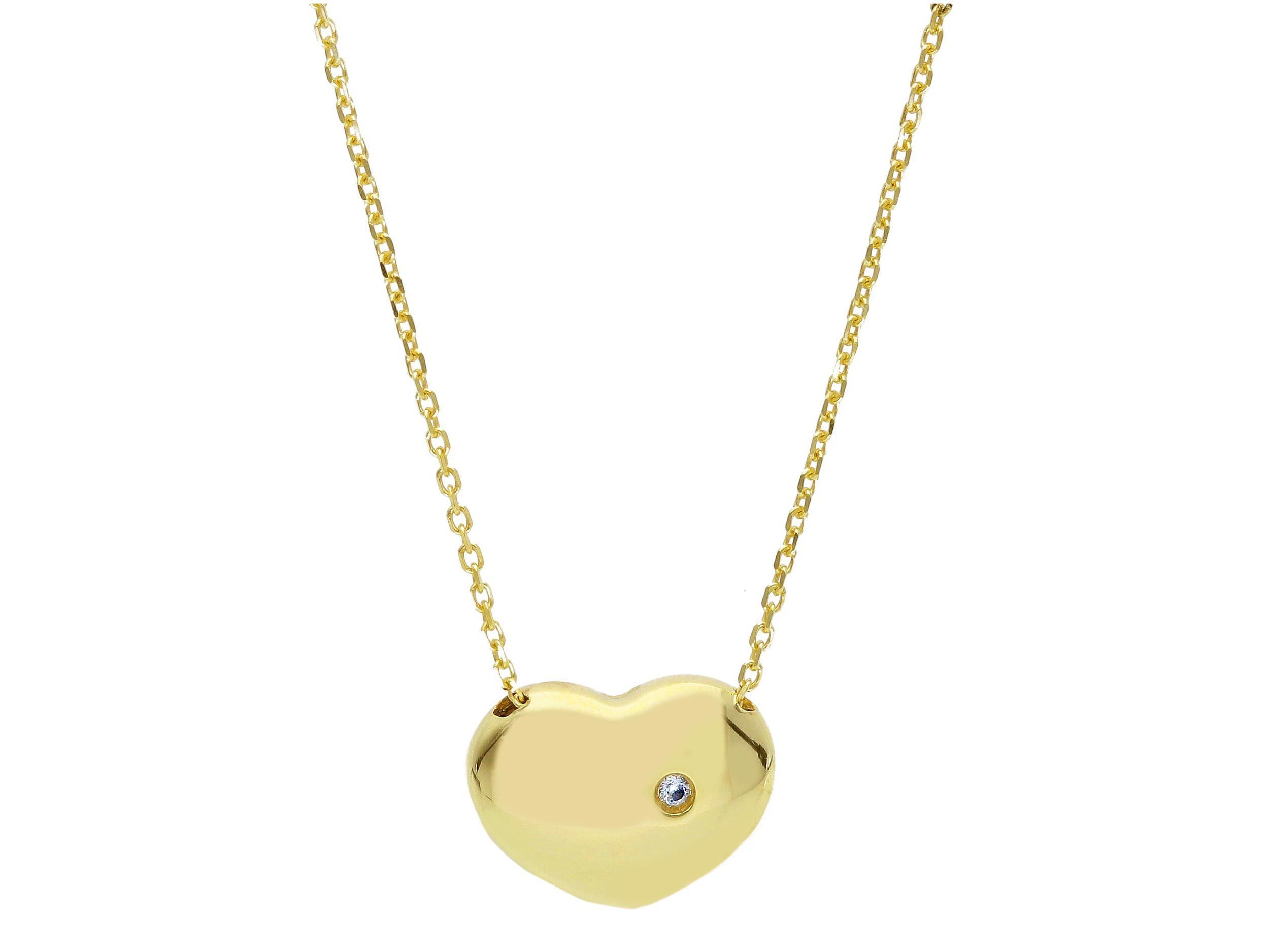 Golden heart necklace k9 (code S248731)
